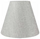 3x6x5" Chandelier Shade, Metallic Gray