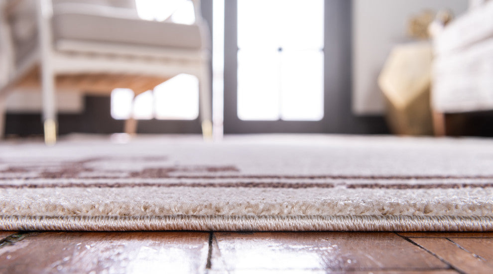 Unique Loom Beige Athens Geometric 3'x5' Area Rug