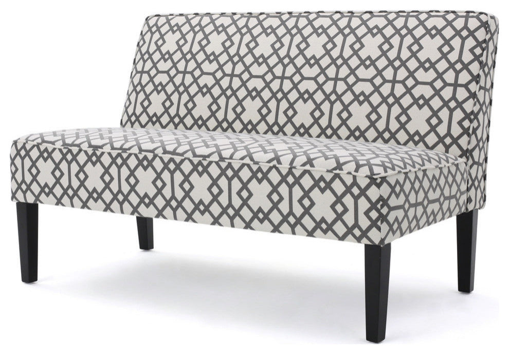Charlotte Modern Fabric Loveseat