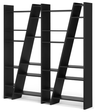 Tema Delta Modern Large Display Shelves , Matte Black