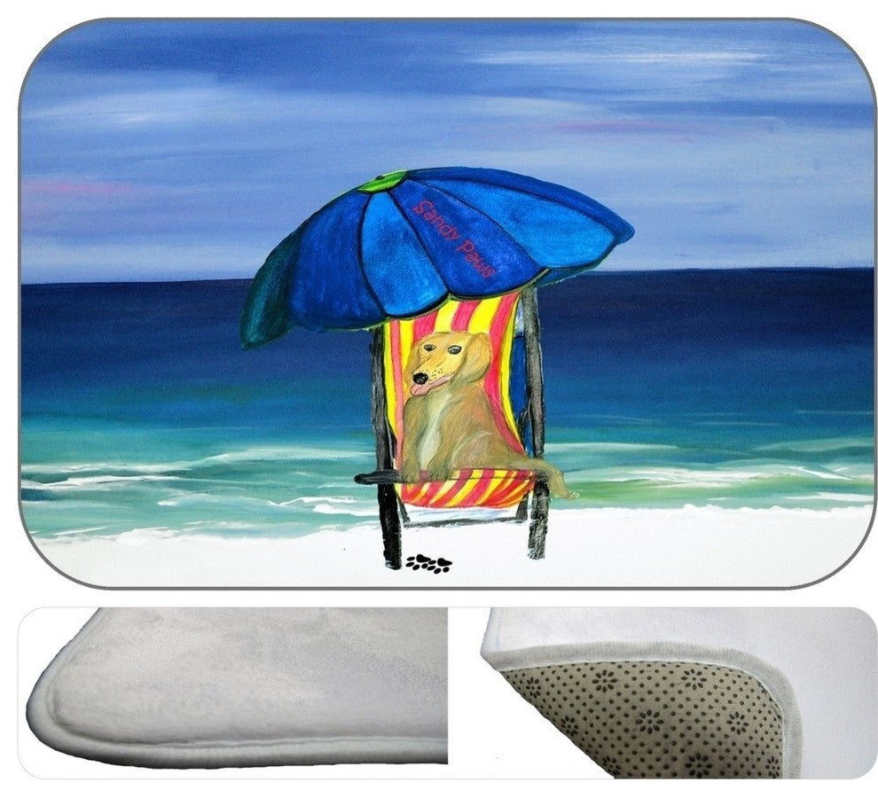 Sandy Paws Plush Bath Mat, 20"x15"