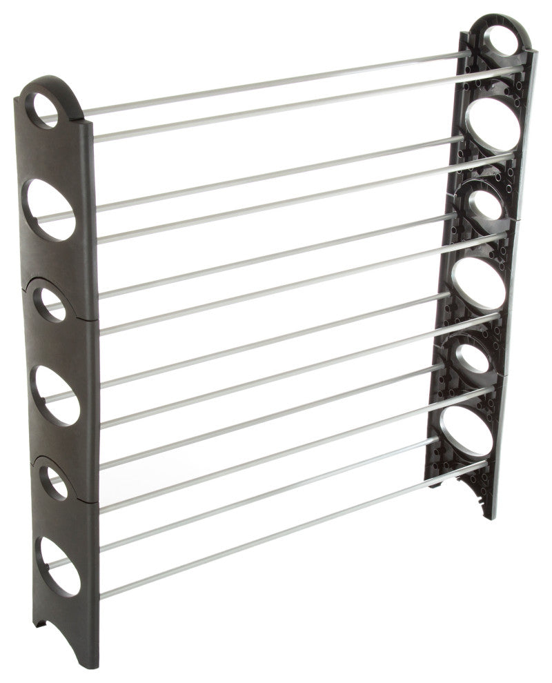 Stackable Shoe Rack 6-Tier Shoe Shelf for Closet, Bathroom, and Entryway