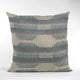 Plutus Blue Lake Stripe Luxury Throw Pillow, 26"x26"