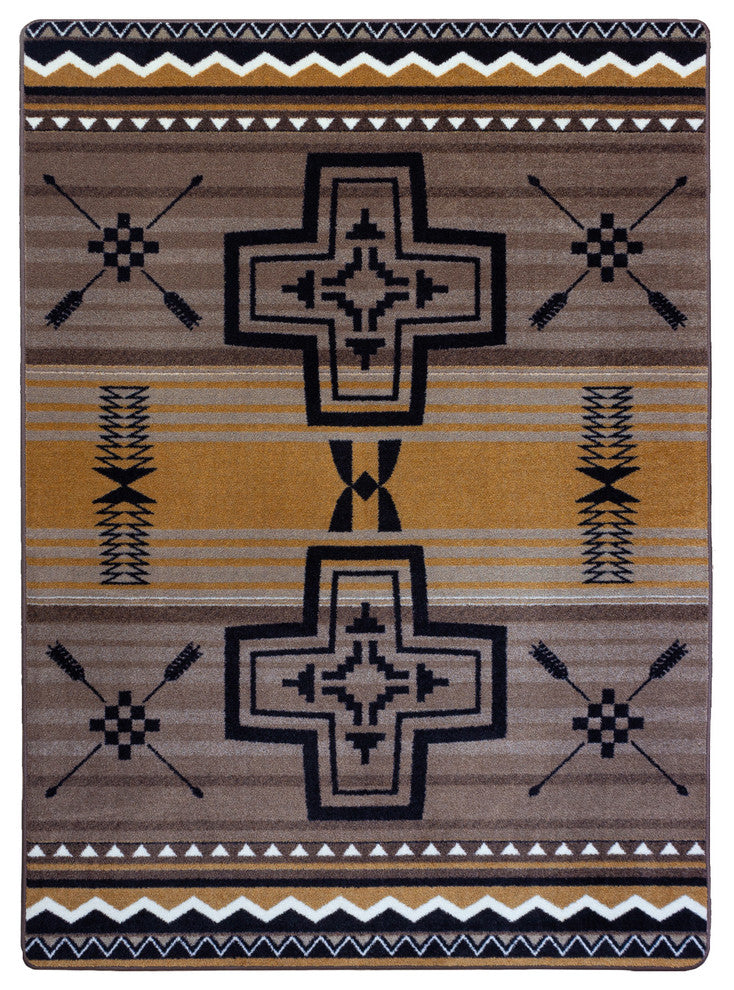 Brazos OKA Old Gold Area Rug , 3'10"x5'4"