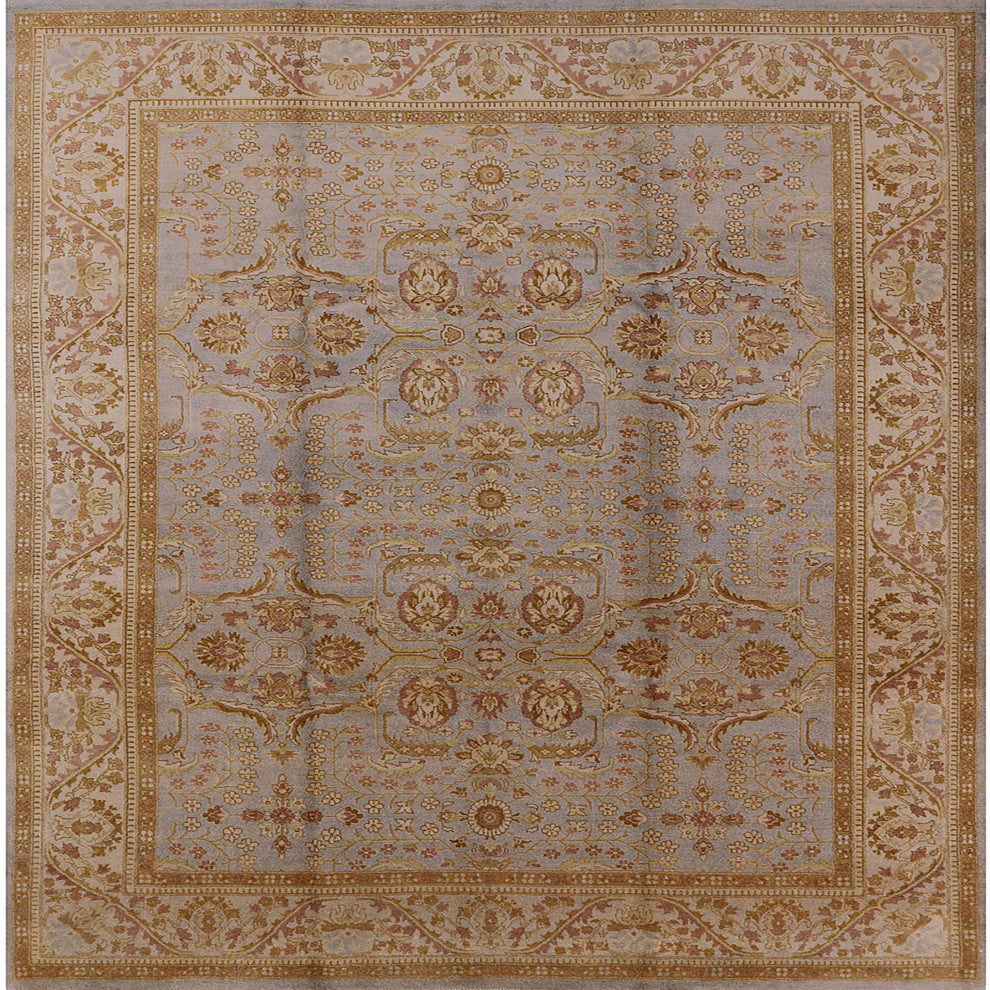Ahgly Company Indoor Square Mid-Century Modern Area Rugs, 7' Square