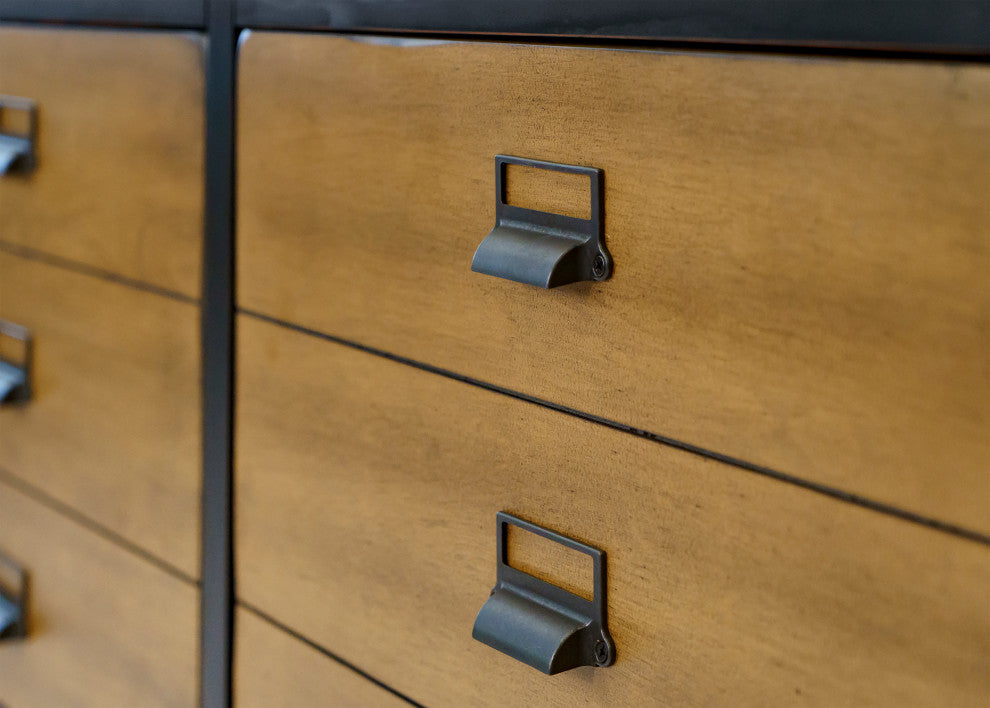 Mid-Century 70" TV Console, Entertainment Stand, Fully Assembled, Black