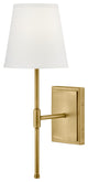 Lark Beale Medium Single Light Sconce, Lacquered Brass