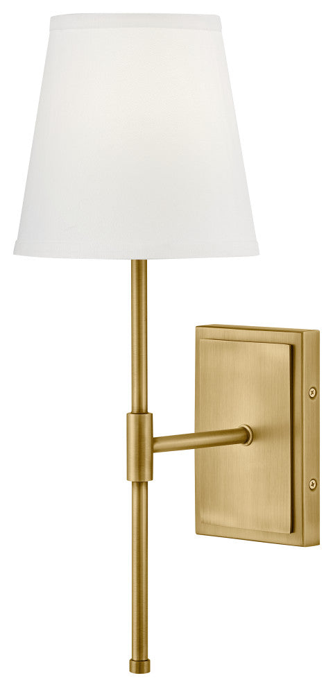 Lark Beale Medium Single Light Sconce, Lacquered Brass