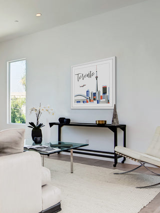 "Toronto Skyline" Framed Print by Molly Rosner