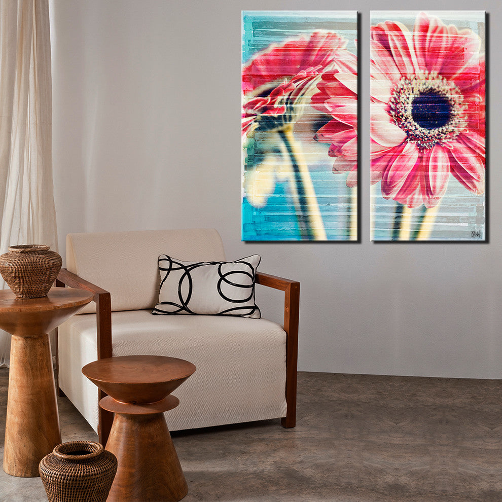 Painted Petals XXII Canvas Art, 20"x30" 2-Panels