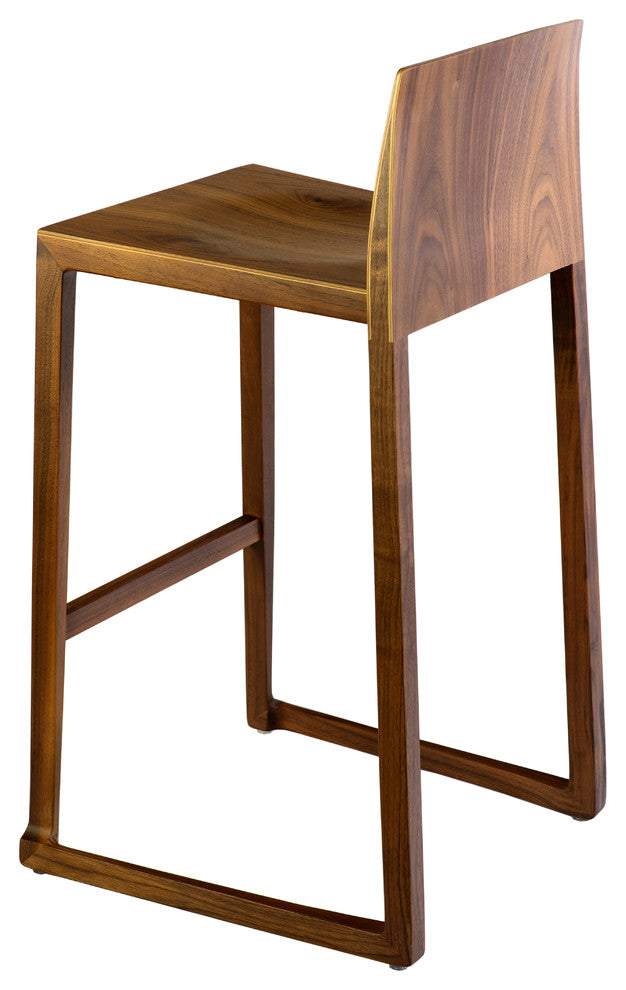 Hanna Counter Stool, 25.5" Seat Height, Walnut