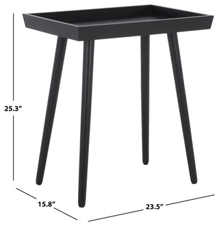 Safavieh Nonie Tray Accent Table, Black