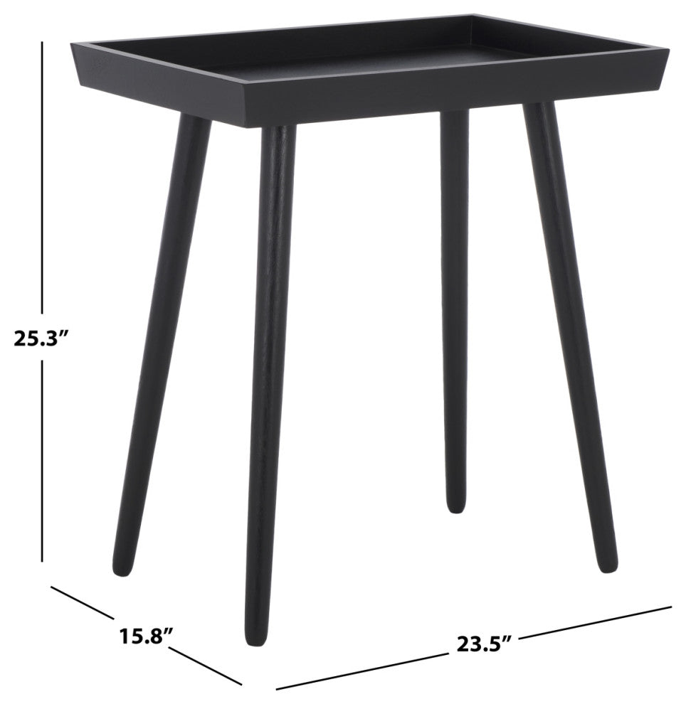 Safavieh Nonie Tray Accent Table, Black