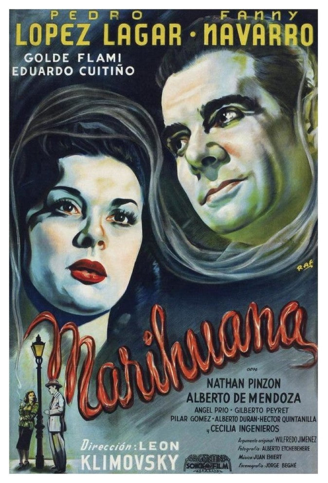 "Vintage Vices: Marihuana" Digital Paper Print by Vintage Vices, 42"x62"