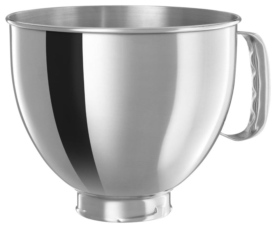 KitchenAid K5THSBP 5 Quart Polished Stainless Steel Bowl with Comfortable Handle