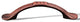 Distressed Copper RKI Slim Bow Pull with Divet Indents, RKICP3712DC