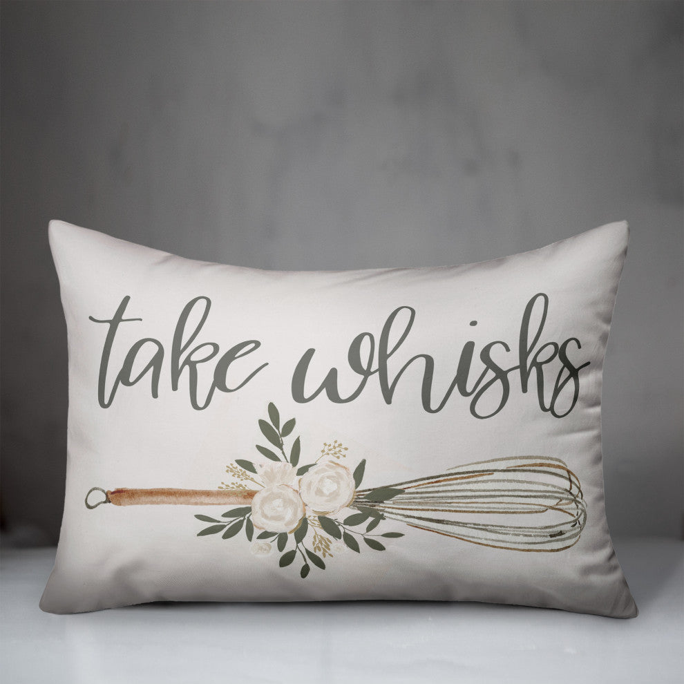 Take Whisks 14"x20" Spun Poly Pillow
