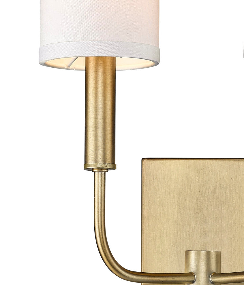 2 - Light Simple Glam Dimmable Armed Wall Sconce