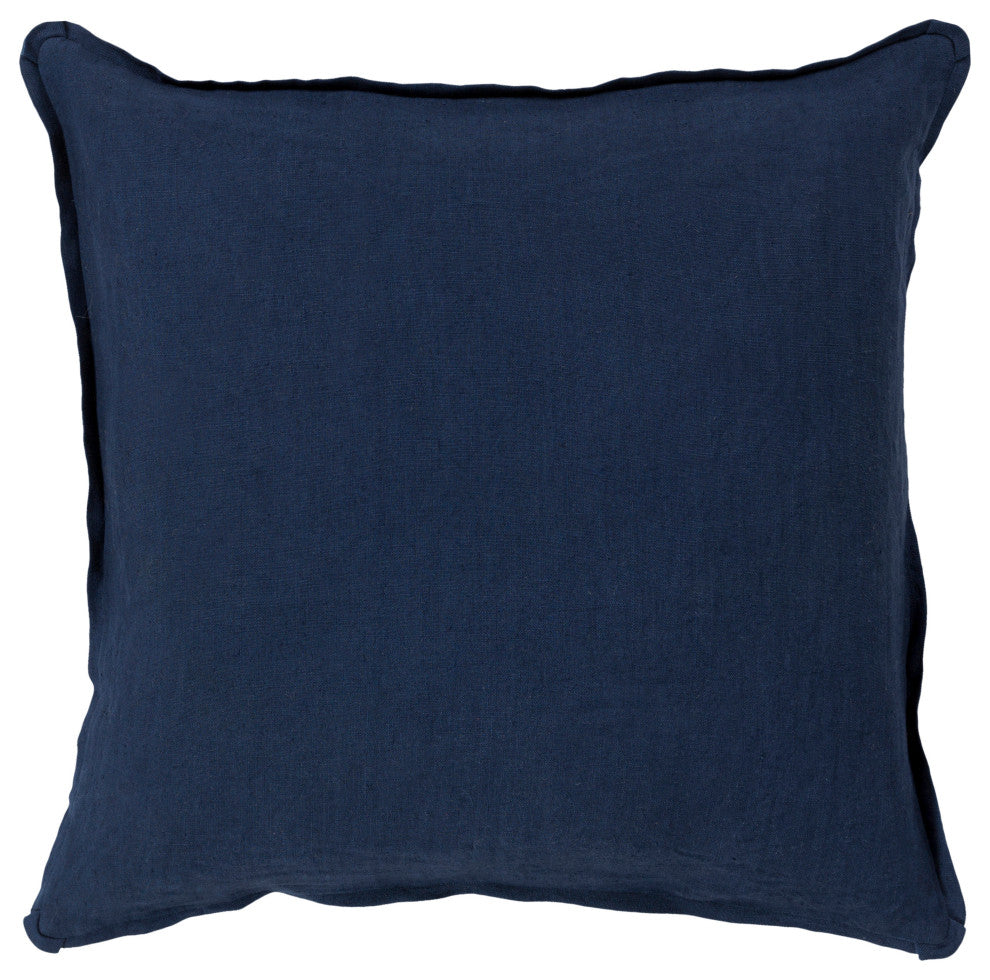 Surya Solid SL-012 20"x20" Pillow Kit, Navy