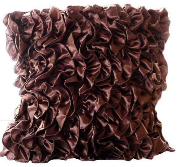 Dark Brown Sofa Throws Satin 20