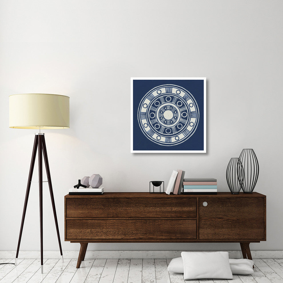 "Seville II Dark Blue FB" Digital Paper Print by Kathrine Lovell, 32"x32"