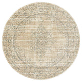 Radici 3563/0024/BONE Colosseo 5'3 Round Indoor Area Rug