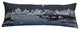 35" Black Rome Nighttime Skyline Lumbar Decorative Pillow
