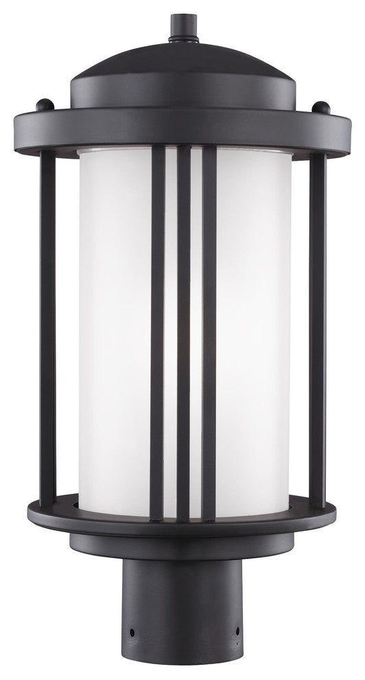 Generation Lighting Lighting 1-Light Outdoor Post Lantern, Black