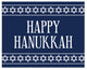 Happy Hanukkah Stars 8"x10" Easelback Canvas