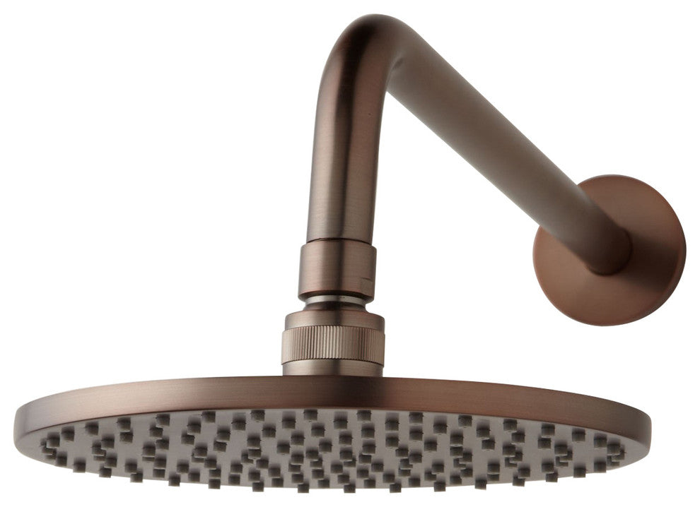 BathSelect Oil Rubbed Bronze Round Rain Shower Head, 10"