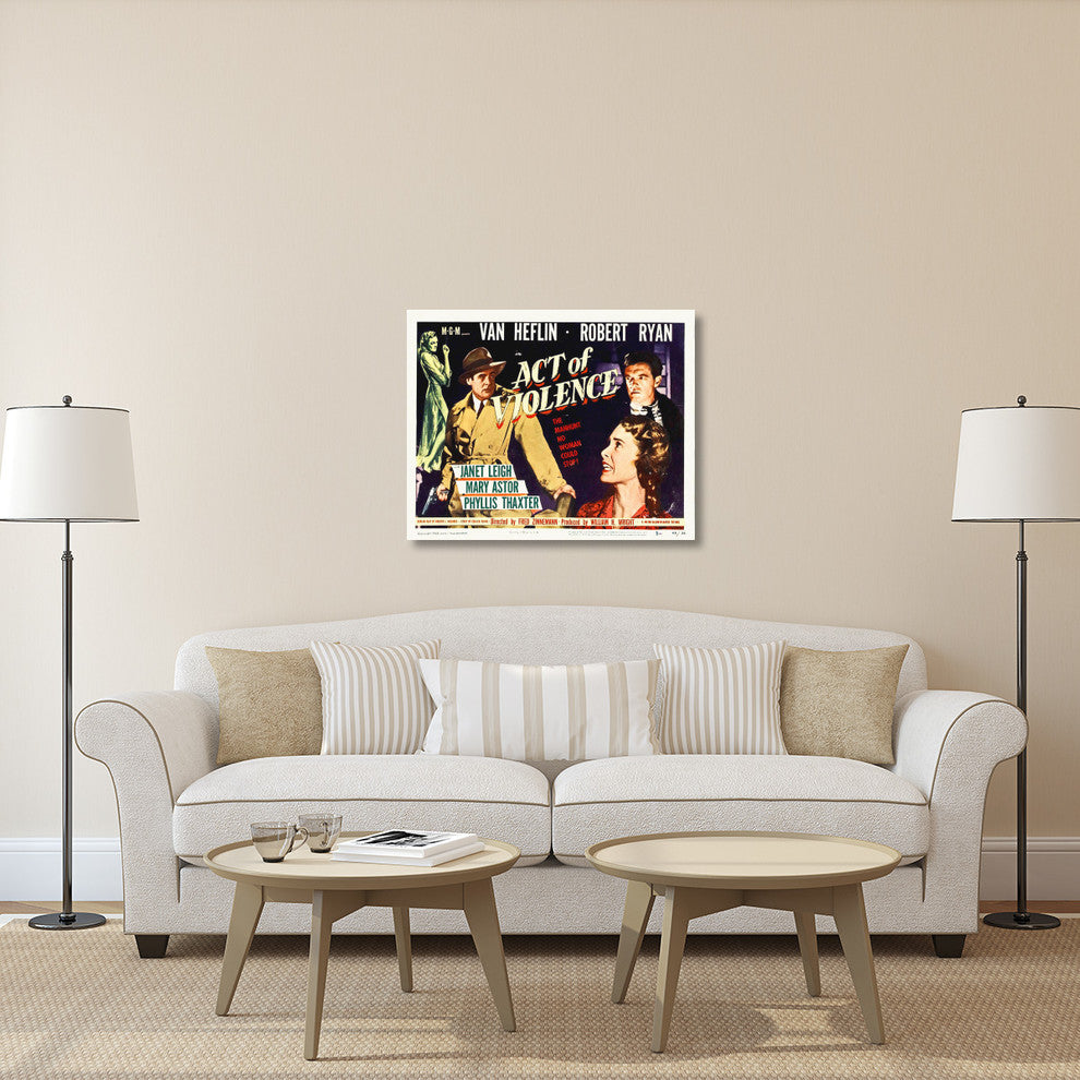 "Act of Violence" Stretched Canvas Giclee by Hollywood Photo Archive, 40x32"