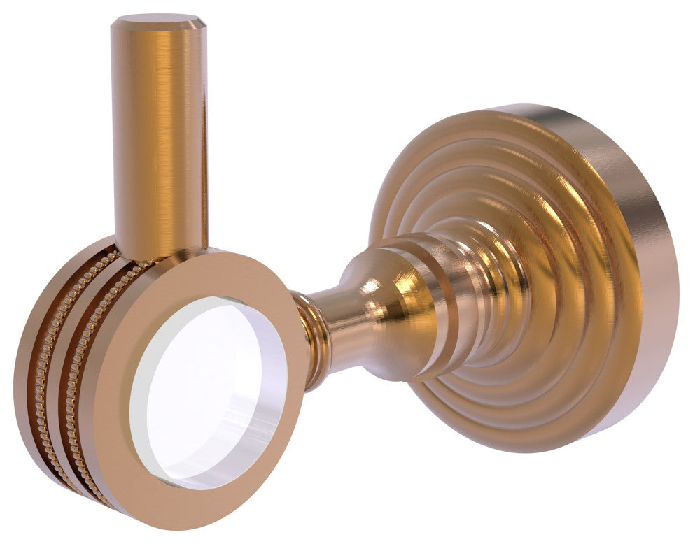 Pacific Grove Robe Hook with Dotted Accents, Brushed Bronze