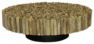 Manhattan Coffee Table, Round, with Glass