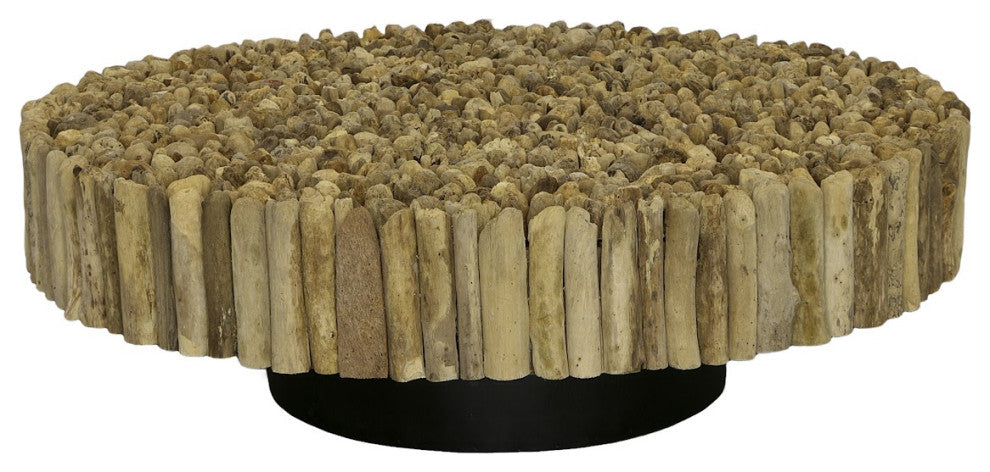 Manhattan Coffee Table, Round, with Glass