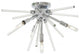 George Kovacs Spiked Four Light Flush Mount P1799-077
