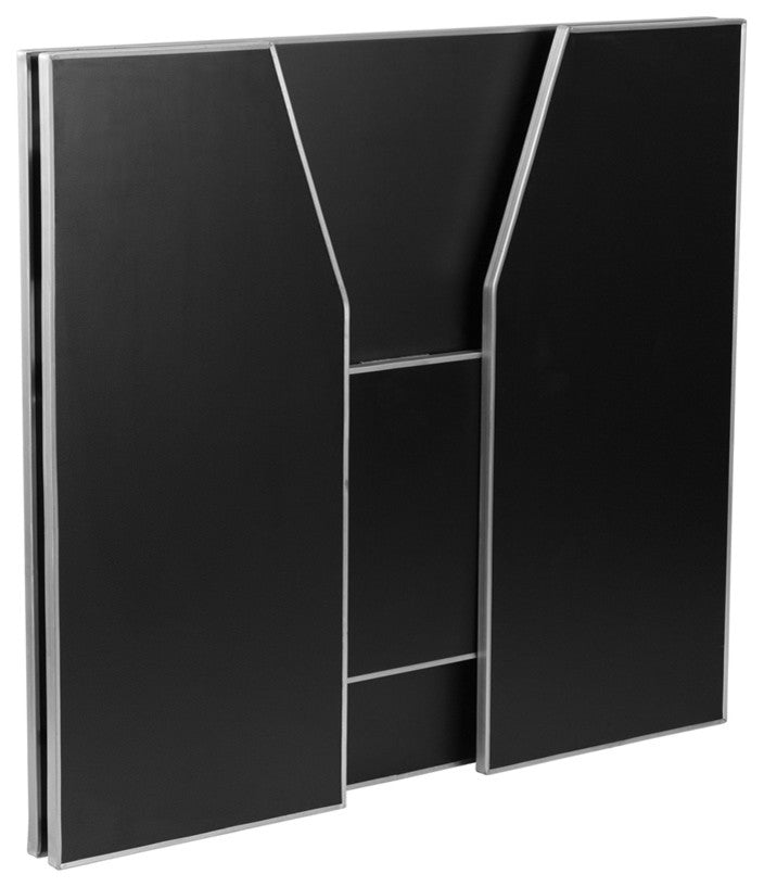 4' Black Laminate Foldable Bar - Portable Event Bar