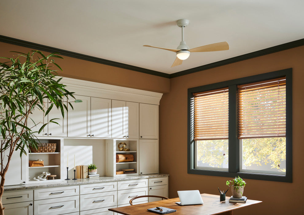 Hinkley Una LED Ceiling Fan, Matte White, 44"