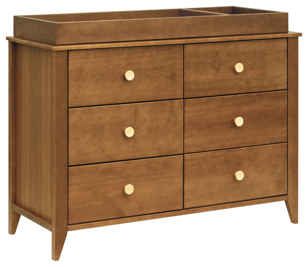 Sprout 6-Drawer Double Dresser, Chestnut Natural
