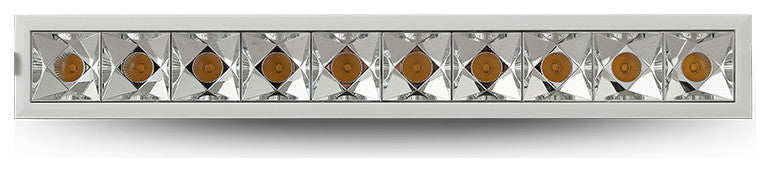 10 Lights Integrated LED Recessed Downlight With Trim Commercial Grade, White