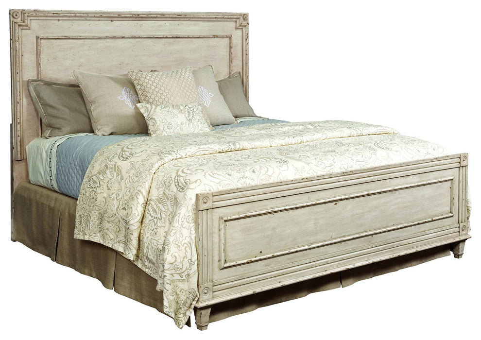 American Drew Southbury Queen Panel Bed, Fossil and Parchment 513-304R