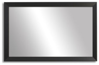 LaRue Framed Wall Mirror, Black, 28" X 24"