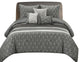Trinity 6 Piece Comforter Set, Grey, King