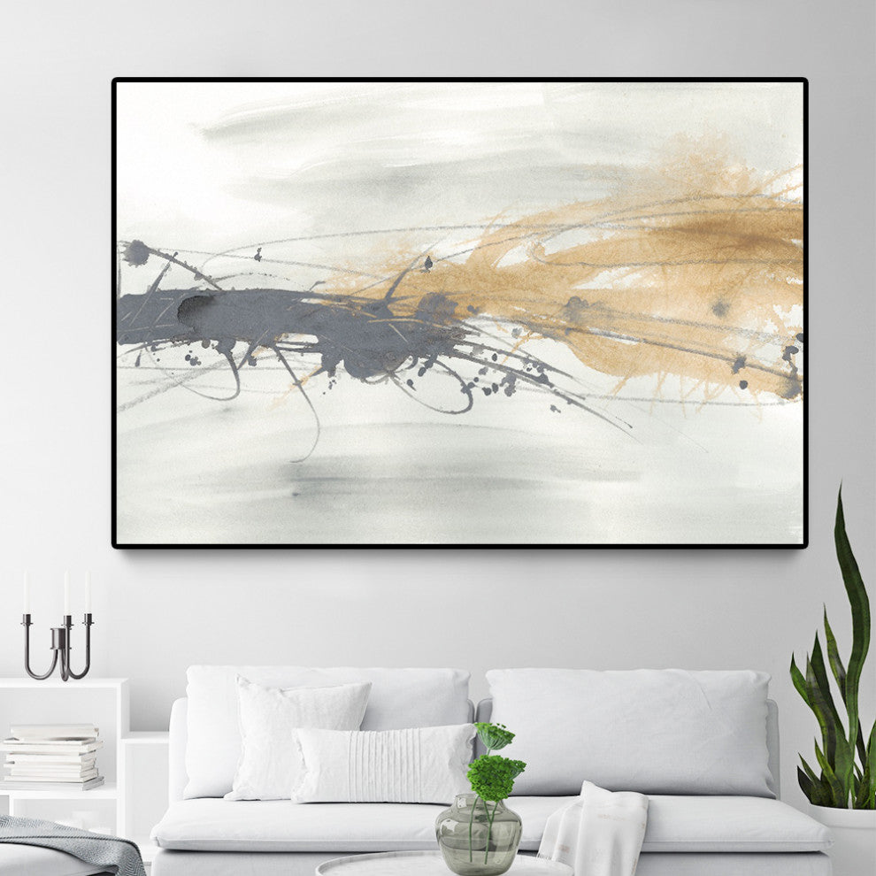 "Kinetic Horizon I" Oversized Framed Canvas, 40" x 60"