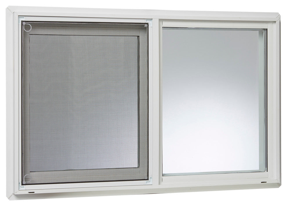 32x20 Vinyl Left, Hand Sliding Window with Dual Pane Insulated Glass