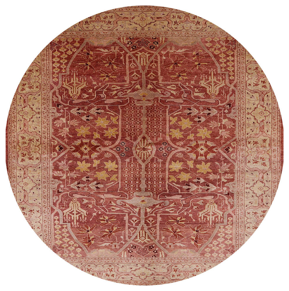 Ahgly Company Indoor Round Mid-Century Modern Area Rugs, 7' Round