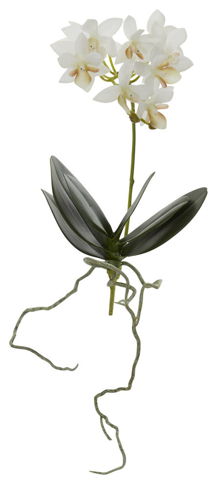 13" Mini Orchid Phalaenopsis Artificial Flower, Set of 6