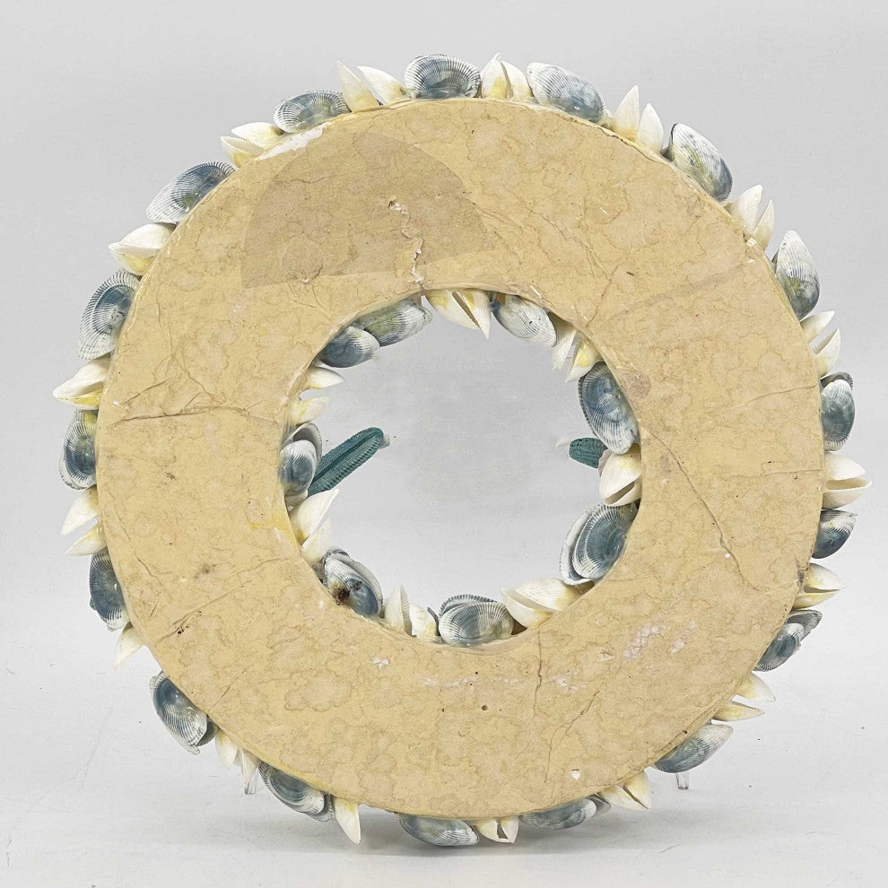 Nautical Seashell Wreath, Blue