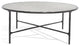 Safavieh Couture Jessa Round Metal Coffee Table, Black/White