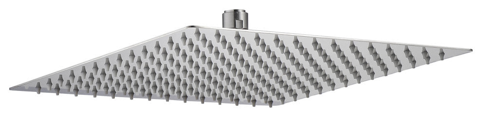 12 in SUS304 Stainless Steel Square Shower Head, Brushed Nickel