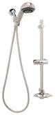 Rainbo Massage 7 Spray Hand Shower System With Glide Rail, Brushed Nickel